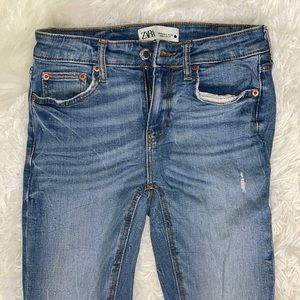 ZARA mid rise skinny denim